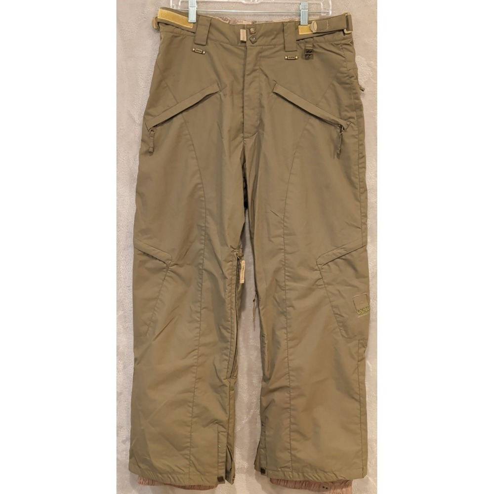 Ride Cell 5 Series Snowboard Pants Mens M Khaki Waterproof Ski Snow